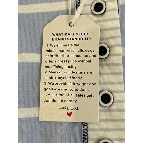 Made With ❤️ women’s pajama top size medium NWT - Picture 5 of 6